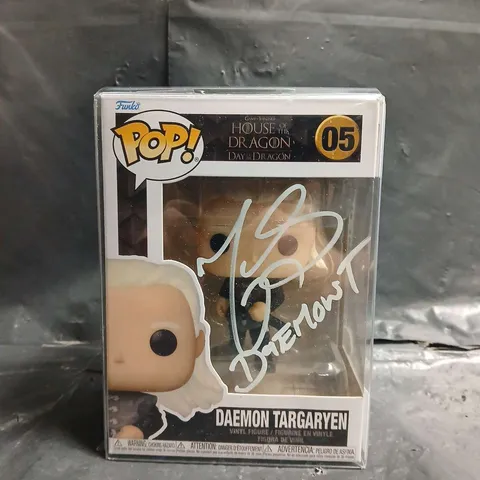 FUNKO POP! DAEMON TARGARYEN β HOUSE OF THE DRAGON, AUTOGRAPHED (JSA CERT AG26287) β BOXED - SIGNED