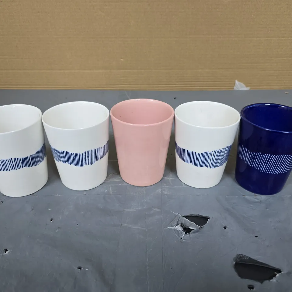 SET OF 5 OTTOLENGHI CUPS - COLLECTIO ONLY