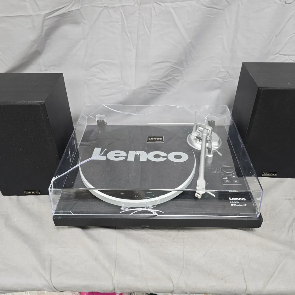 LENCO LS-500 BLUETOOTH TURNTABLE WITH TWO SPEAKERS