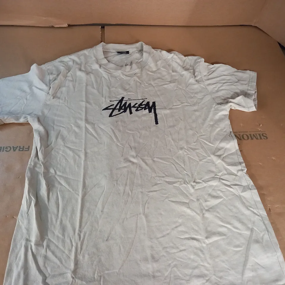 STUSSY CREW T-SHIRT - M