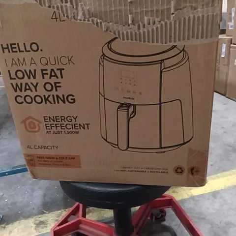 BOXED KEPLIN 4 LITRE AIR FRYER AT 1500W BLACK COLOUR 