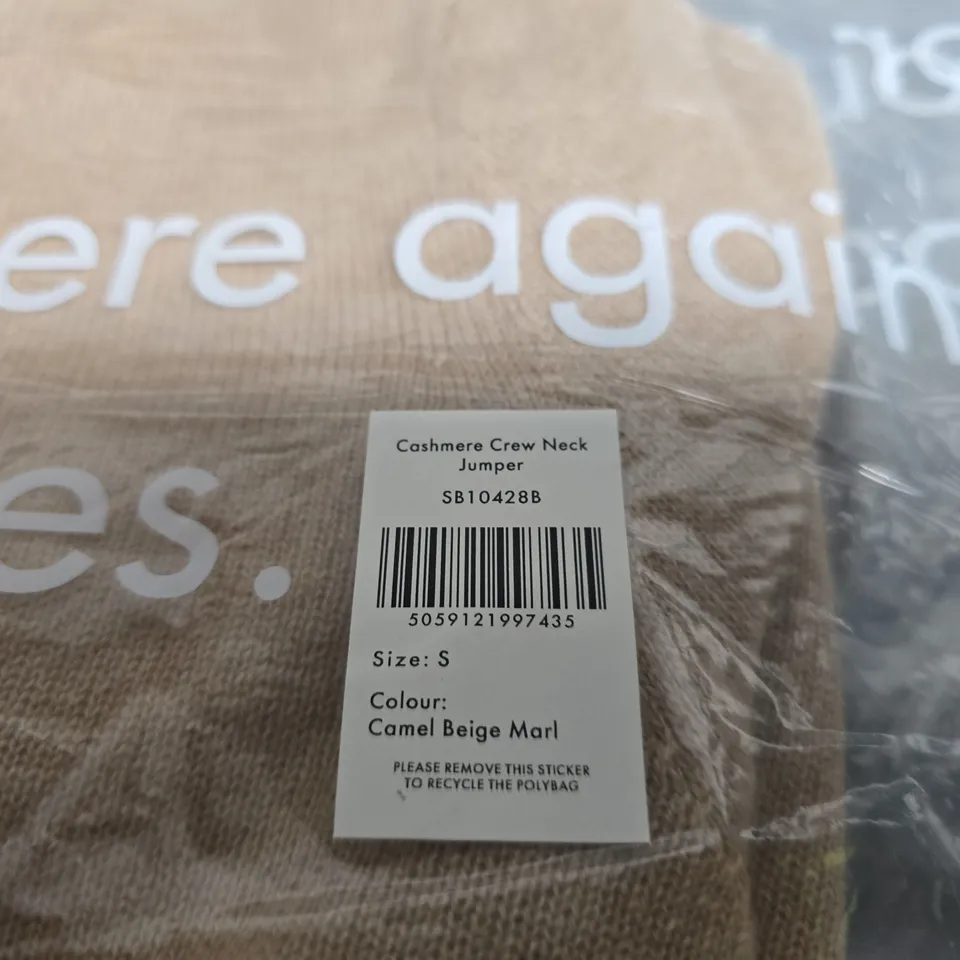 SWEATY BETTY CASHMERE CREW NECK JUMPER - SMALL