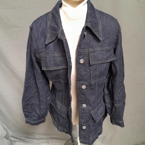 FRENCH CONNECTION DENIM JACKET IN DEEP BLUE SIZE S