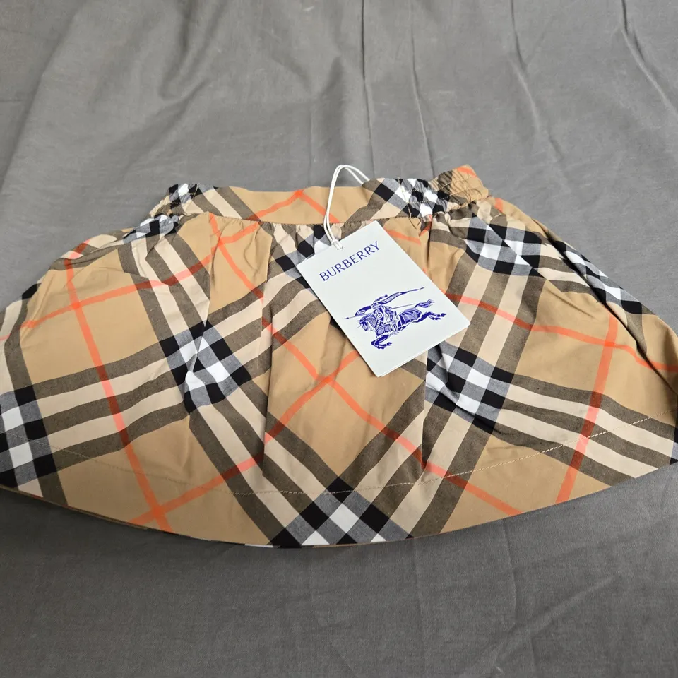 BURBERRY CHECK SKIRT - SIZE 12M