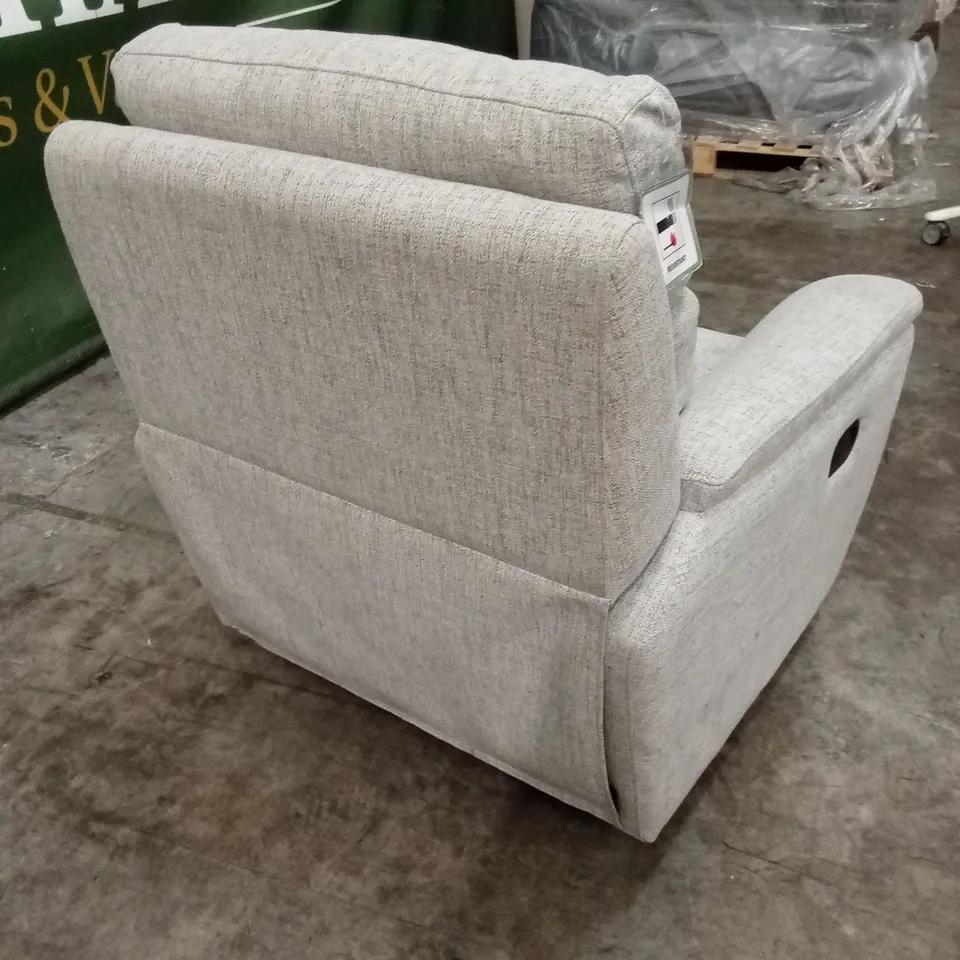 QUALITY DESIGNER FABRIC MANUAL RECLINER ARMCHAIR