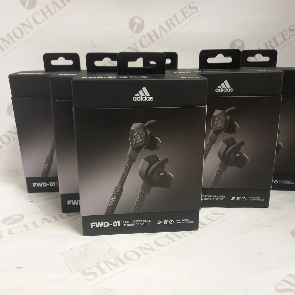 LOT OF 6 ADIDAS FWD-01 BLUETOOTH SPORT HEADPHONES