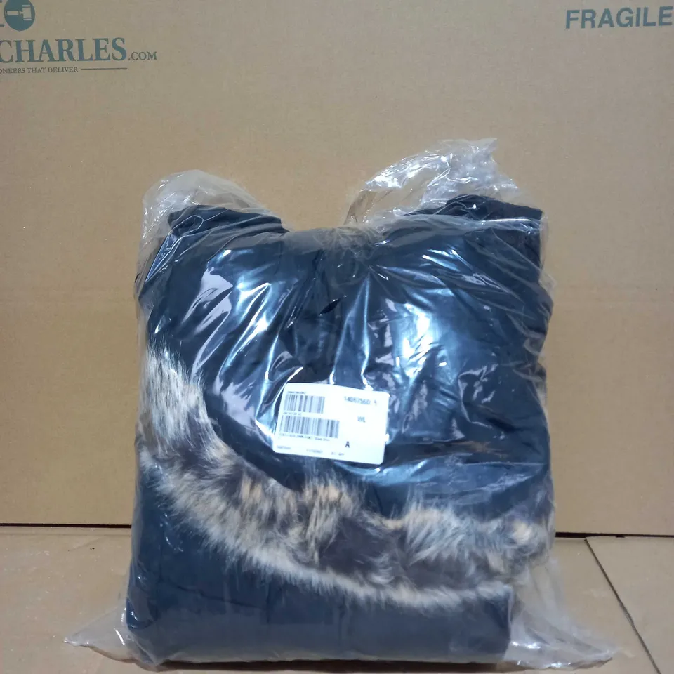 CENTIGRADE FAUX DOWN COAT BLACK - SMALL