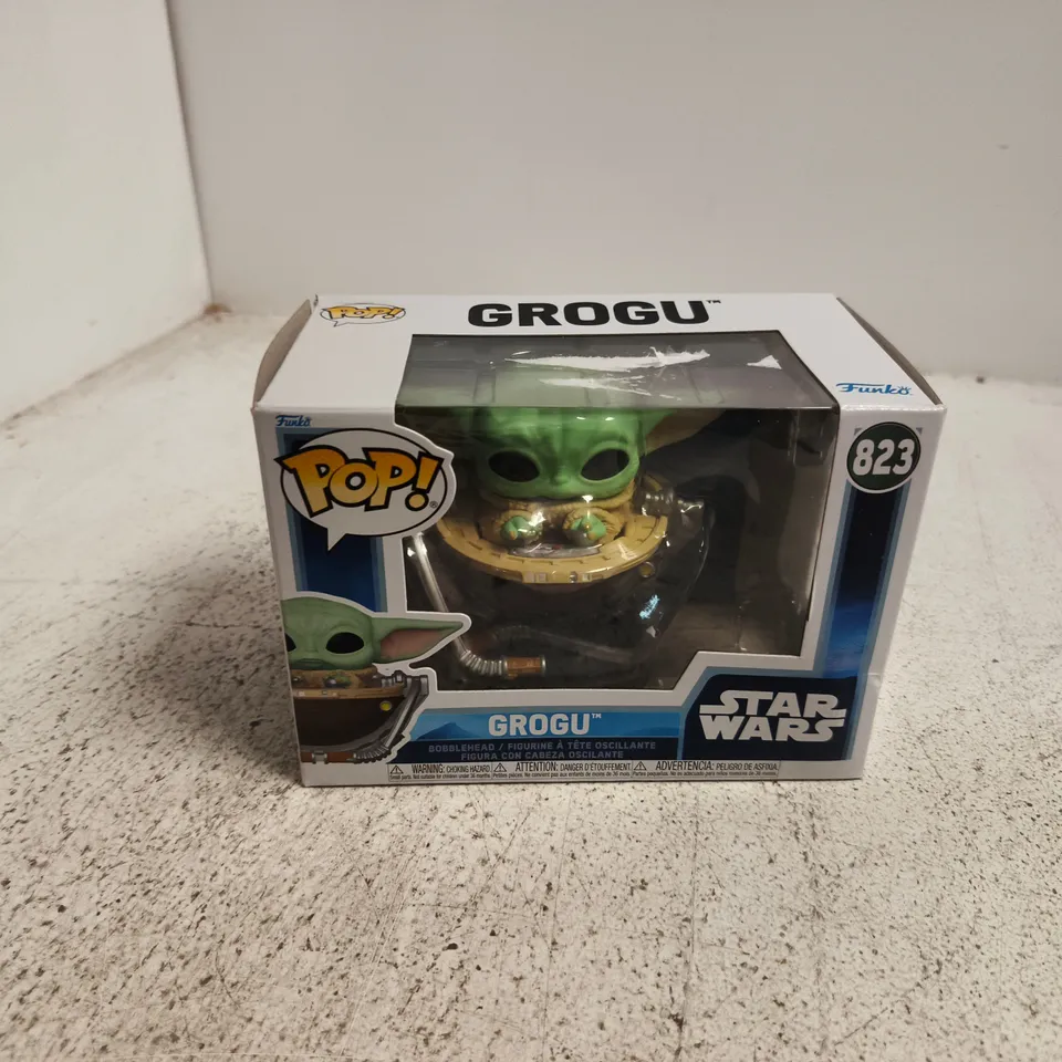 BOXED FUNKO POP! GROGU BOBBLEHEAD - 823