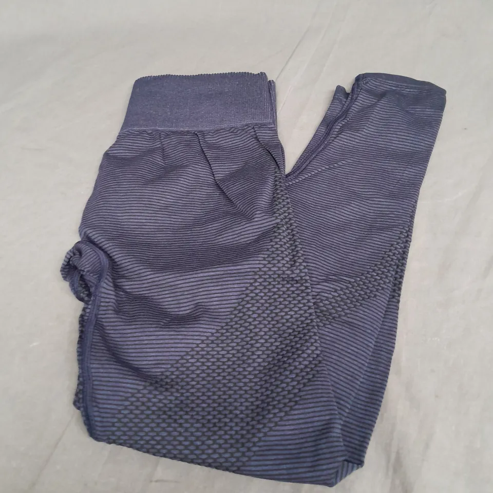 SWEATY BETTY GYMSHARK SPORT SEAMLESS LEGGINGS IN BLUE SIZE M