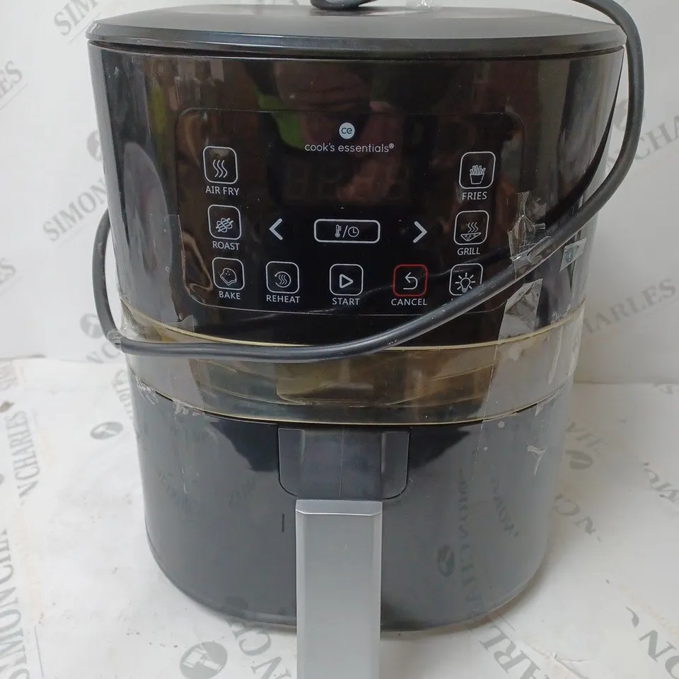 COOK'S ESSENTIALS 4L AIR FRYER - BLACK