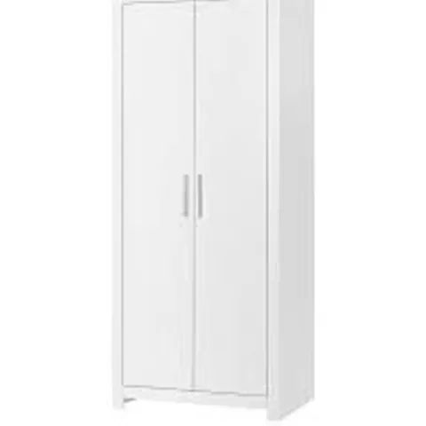 BOXED RIO 2-DOOR WARDROBE IN WHITE - 1OF1