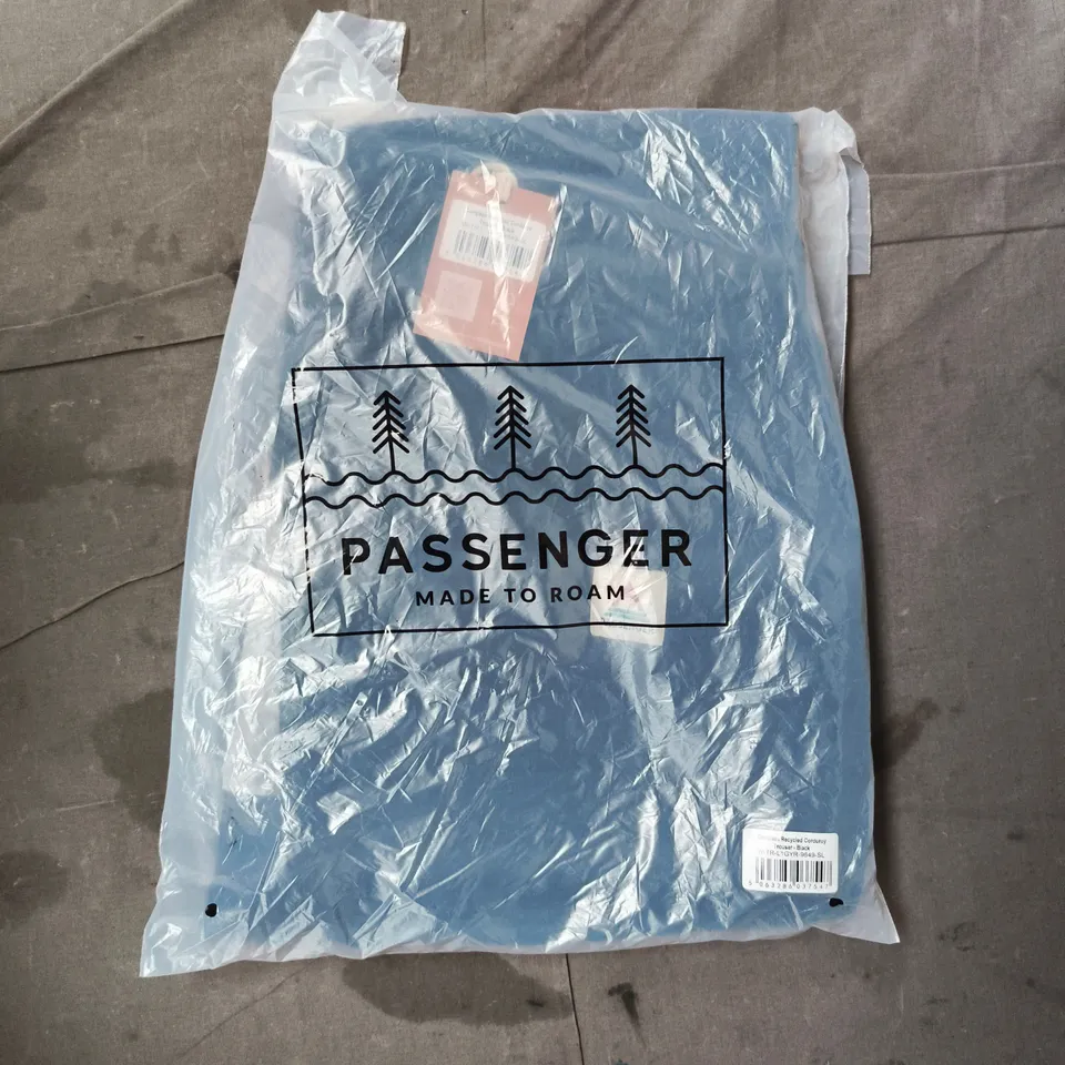 BAGGED PASSENGER COMPASS RECYCLED CORDUROY TROUSERS IN BLACK SIZE S/L