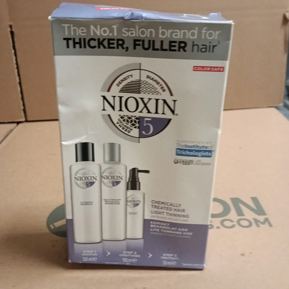 NIOXIN SYSTEM 5 HAIR CARE KIT – SHAMPOO, CONDITIONER & SCALP TREATMENT (3 X BOTTLES)