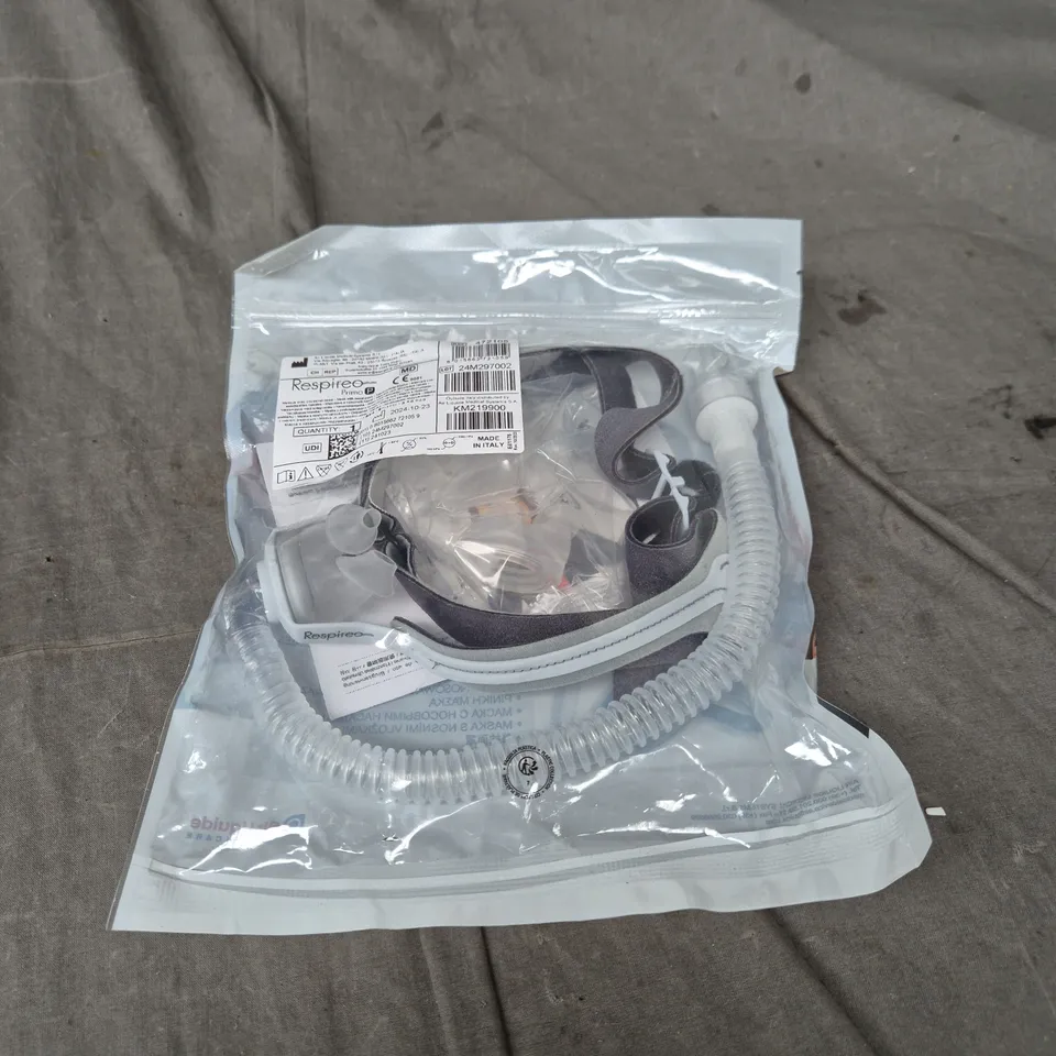 RESPIREO PRIMO P CPAP NASAL MASK WITH TUBING – SEALED IN ORIGINAL PACKAGING