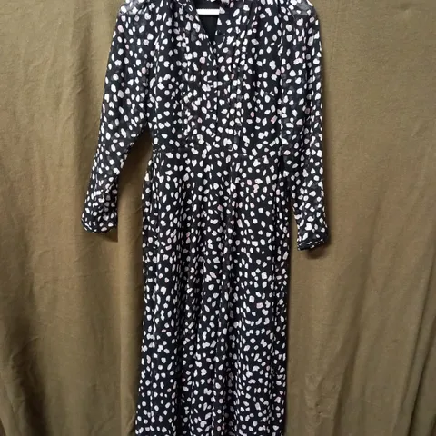 HOBBS LONDON ORLA DRESS MULTI BLACK - UK 8