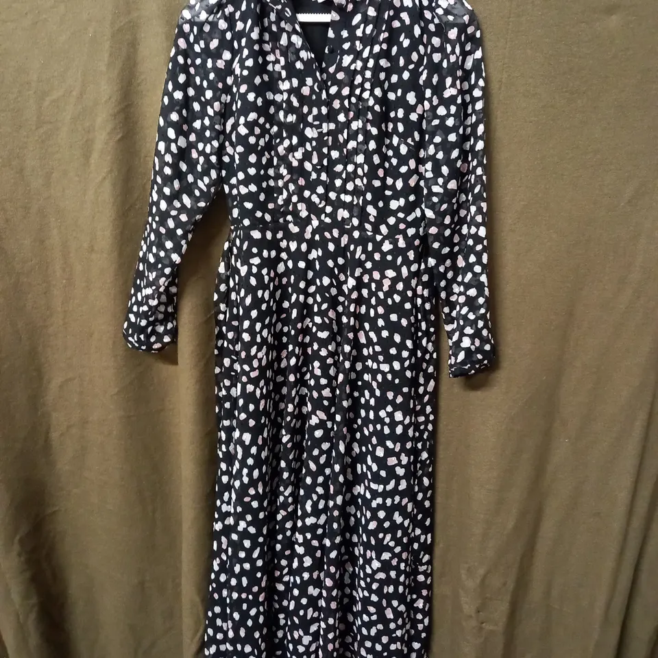 HOBBS LONDON ORLA DRESS MULTI BLACK - UK 8