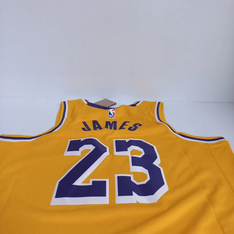 NIKE L.A LAKERS LEBRON JAMES 23 BASKETBALL JERSEY – YELLOW UK L