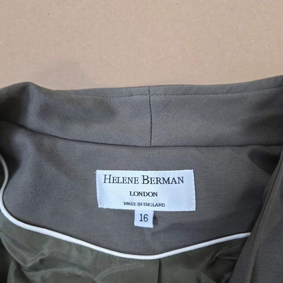 HELENE BERMAN LONDON WOMEN'S JACKET, UK SIZE 16, GREY