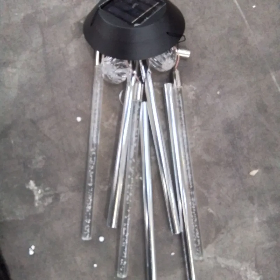 A SET OF LED SOLAR WIND CHIMES
