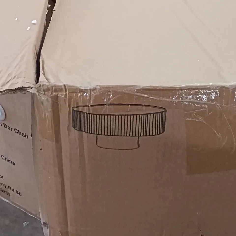 BOXED COFFEE TABLE - GOLD/WHITE (1 BOX)
