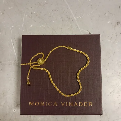 MONICA VINADER ROPE CHAIN GOLD BRACELET 
