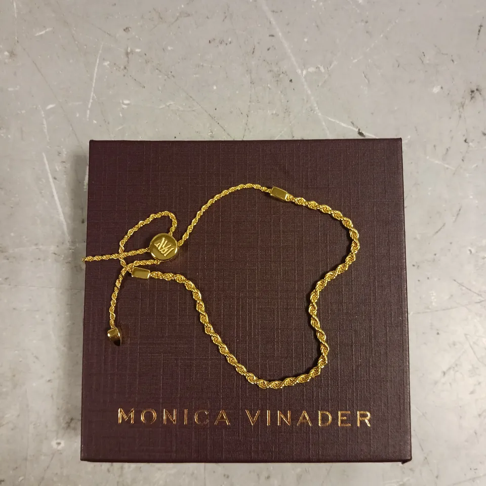 MONICA VINADER ROPE CHAIN GOLD BRACELET 