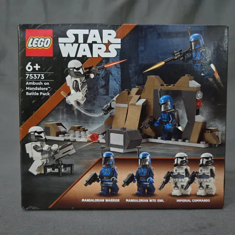 BOXED LEGO STAR WARS 75373 AMBUSH ON MANDALORE BATTLE PACK