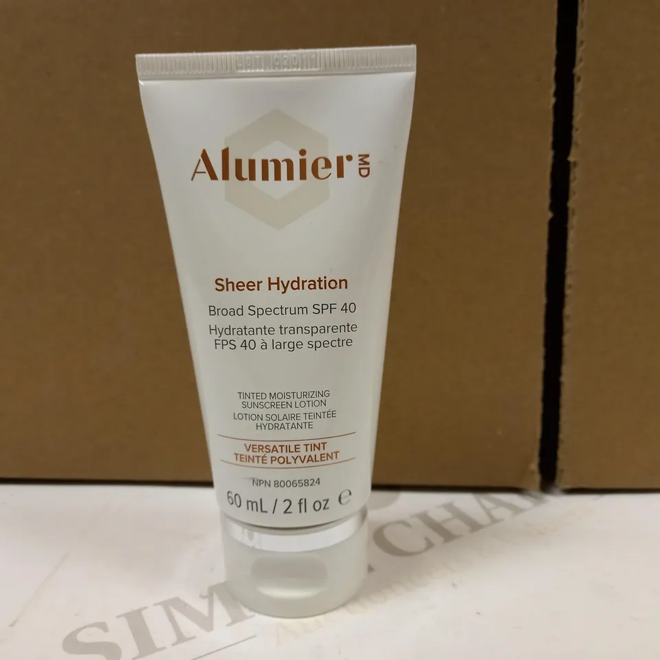 ALUMIER SHEER HYDRATION SPF 40 TINTED MOISTURIZING SUNSCREEN LOTION - 60ML