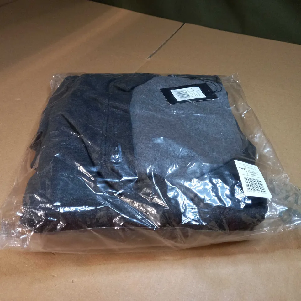 PACKAGED BIG DUDE CHARCOAL MENS CARDIGAN - 5XLT