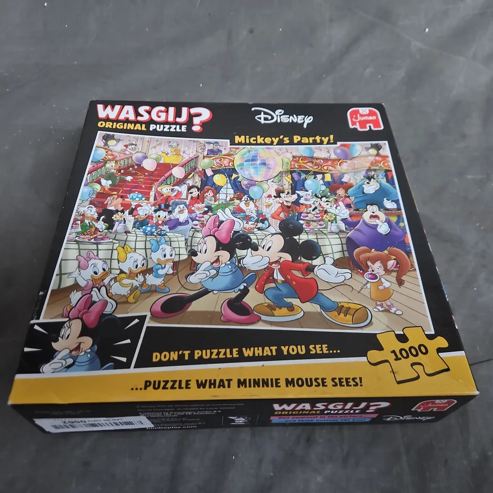 WASGIJ? ORIGINAL PUZZLE DISNEY MICKEY'S PARTY! 1000-PIECE JIGSAW PUZZLE