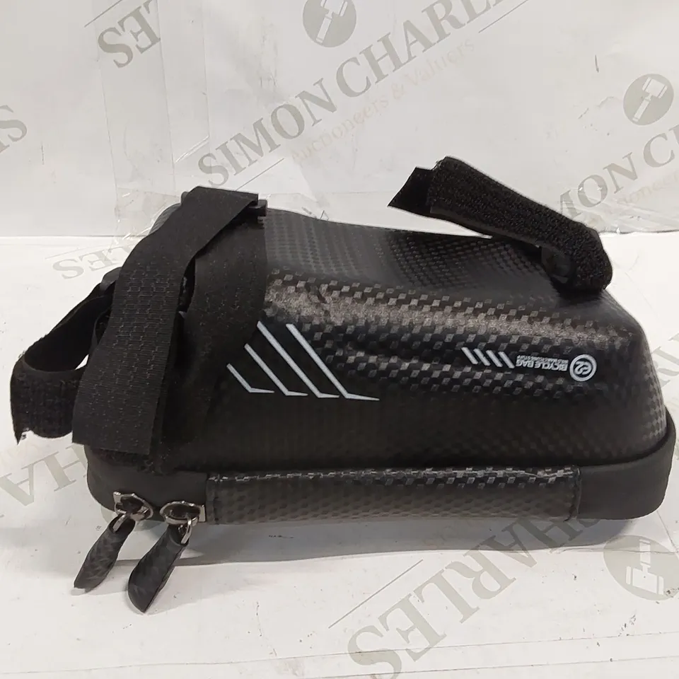 BOX OF APPROXIMATELY 40x CARBON FIBRE LOOK BICYCLE MOUNTED PHONE/STORAGE BAGS