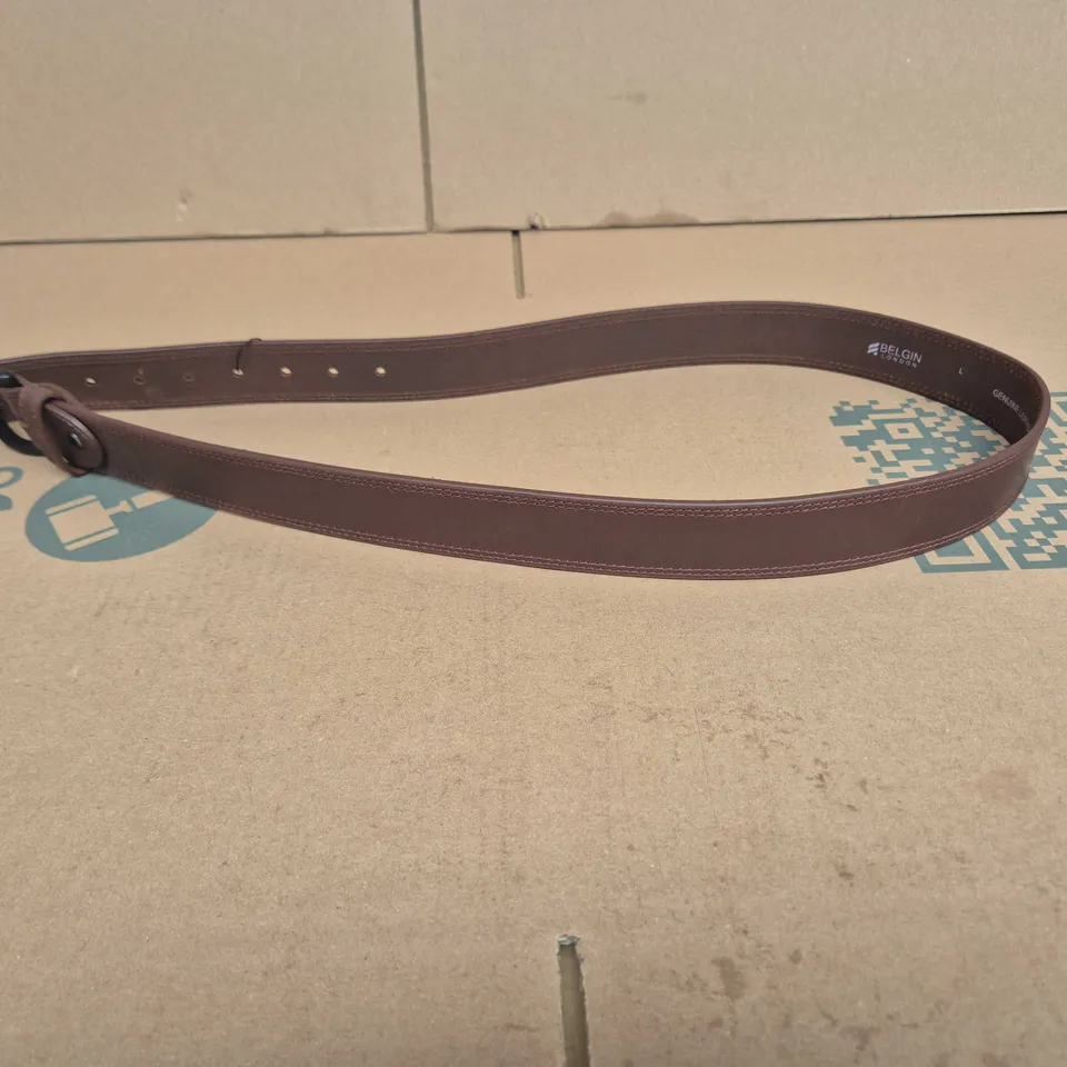 BELGIN LONDON LEATHER BELT – BROWN