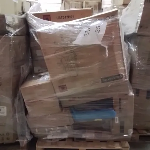PALLET OF ASSORTED HOUSEHOLD GOODS AND PRODUCTS TO INCLUDE;OFFICE CHAIR,BAR TABLE SET,STORAGE CUBES