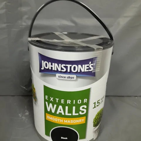 JOHNSTONES EXTERIOR WALLS SMOOTH MASONARY - BLACK - 5L - COLLECTION ONLY