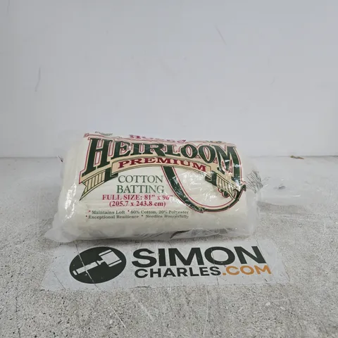 HOBBS HEIRLOOM PREMIUM COTTON: 81 X 96IN (FULL), BLEND, CREAM