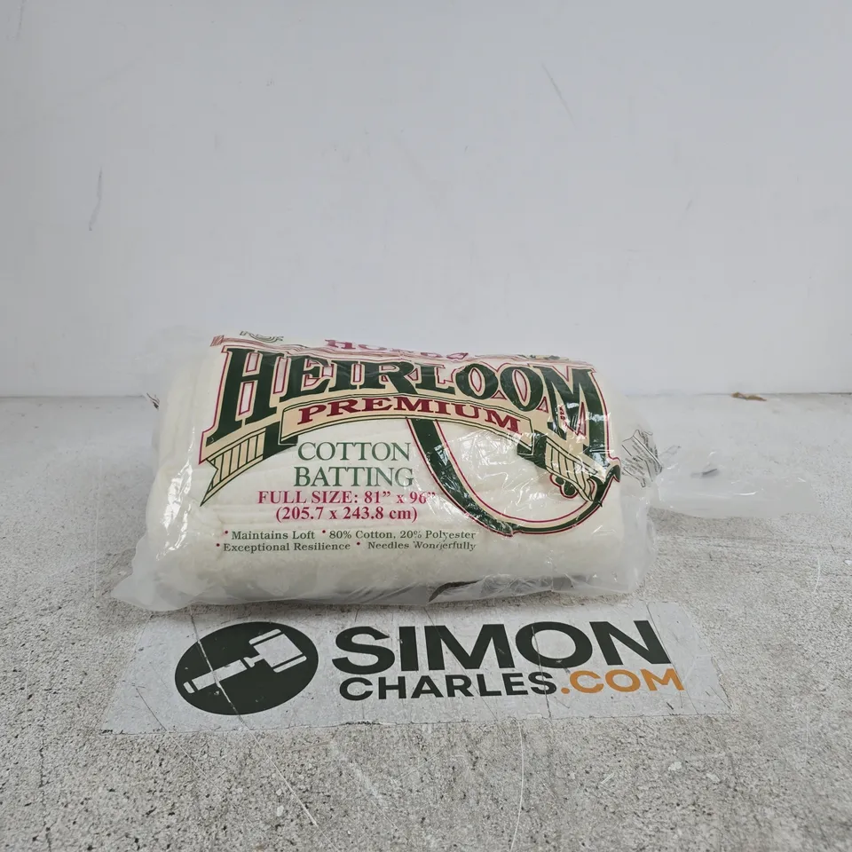 HOBBS HEIRLOOM PREMIUM COTTON: 81 X 96IN (FULL), BLEND, CREAM