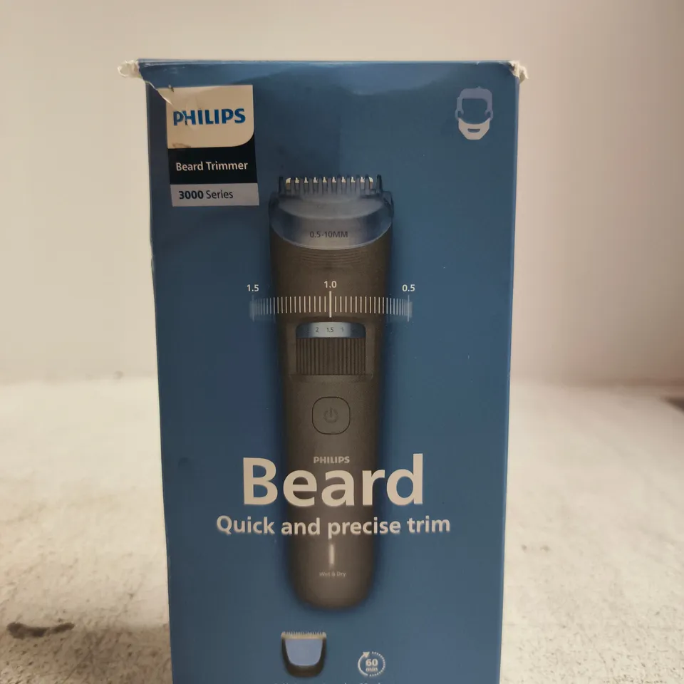 PHILIPS BEARD TRIMMER 3000 SERIES – BOXED