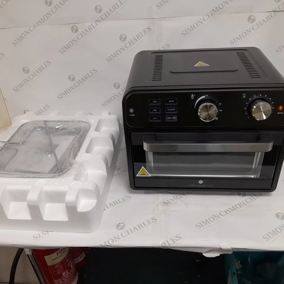 BOXED COOK'S ESSENTIAL 21-LITRE AIRFRYER OVEN IN BLACK