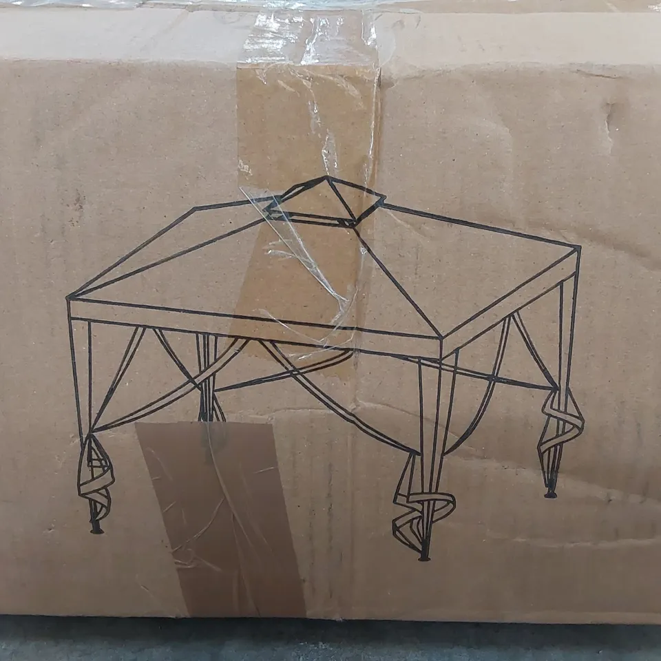 BOXED GAZEBO - BEIGE/BROWN (1 BOX)