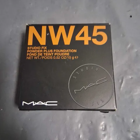 BOXED MAC NW45 STUDIO FIX POWDER PLUS FOUNDATION