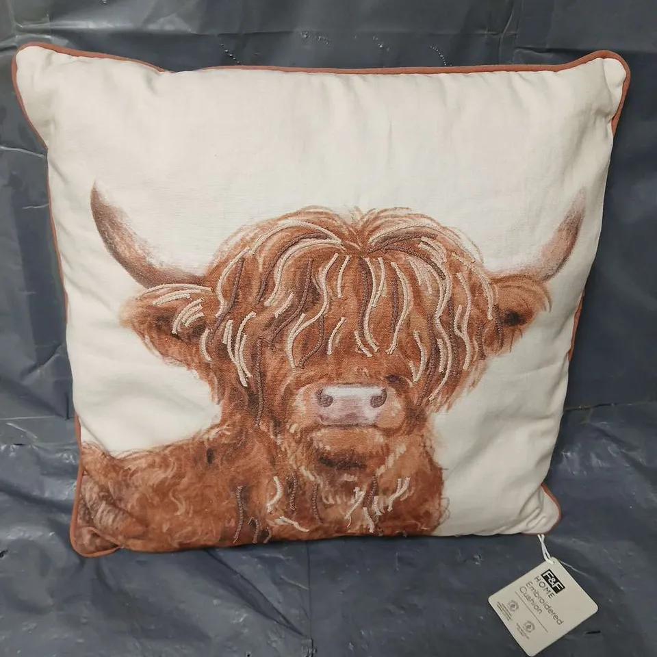 F&F HOME EMBROIDED CUSHION