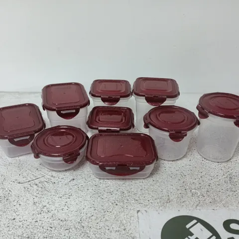 LOCKNLOCK NESTABLE MULTI-SHAPE FOOD STORAGE CONTAINER 9PC SET