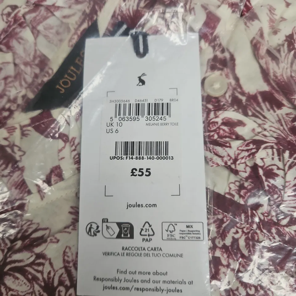 JOULES MELANIE BERRY TOILE – WOMEN'S CLOTHING, UK 10