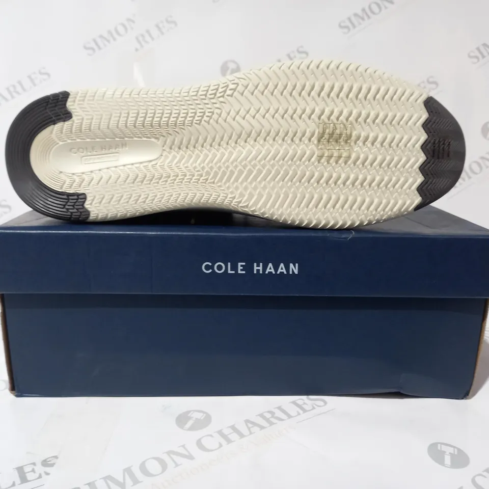 BOXED PAIR OF COLE HAAN GP TOPSPIN SNEAKERS IN TAUPE UK SIZE 11