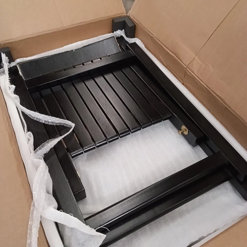 BOXED GARDEN CHAIR - BLACK (1 BOX)