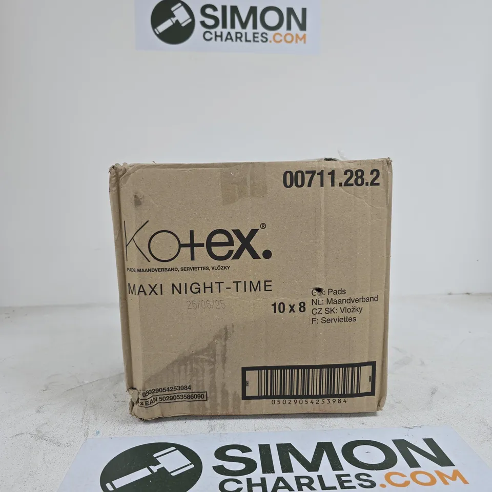KOTEX MAXI NIGHT TIME 10 X 8 PADS