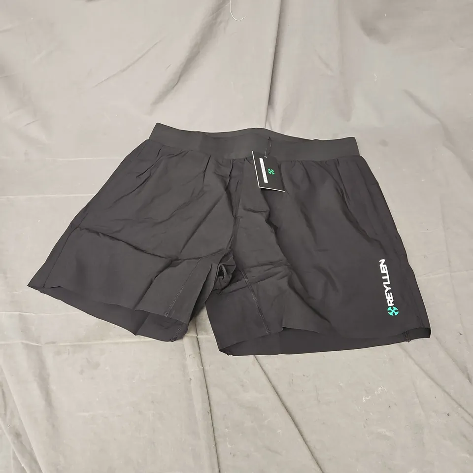 REYLLEN ELEMENT SHORT IN BLACK 5" SIZE XL