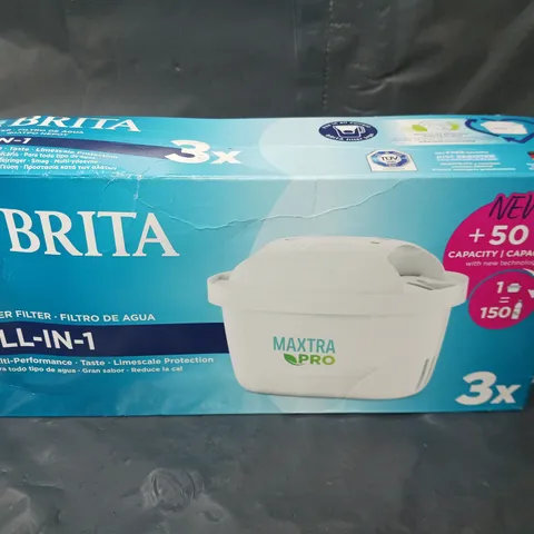 BOXED AND SEALED BRITA ALL-IN-1 WATER FILTER (3 IN BOX)