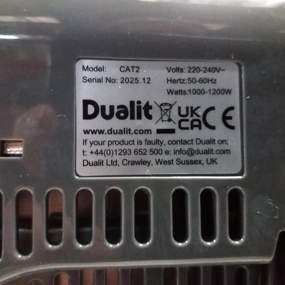 BOXED DUALIT ARCHITECT 2 SLOT TOASTER 