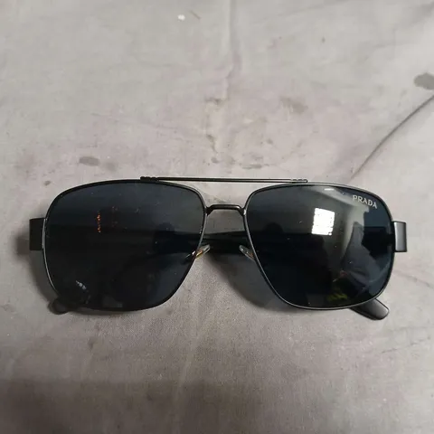 PRADA SUNGLASSES – BLACK AVIATOR STYLE
